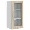 vidaXL Wandglas-Schrank PORTO Sonoma-Eiche 40 x 31 x 80 cm