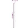 vidaXL Zaunpfosten 13 pcs Grau Stahl