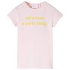 Kinder-T-Shirt Zartrosa 92