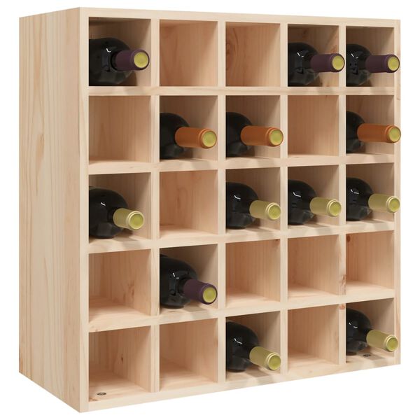 vidaXL Weinschrank 56 x 25 x 56 cm Massivholz Kiefer