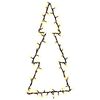 vidaXL Weihnachtsbeleuchtung Weihnachtsbaum-Silhouette 80 LEDs