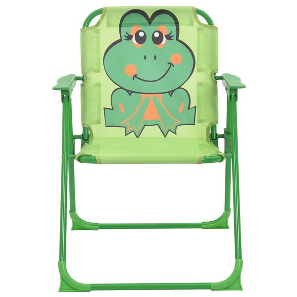 vidaXL 3-tlg. Garten-Bistro-Set f&uuml;r Kinder mit Sonnenschirm Gr&uuml;n