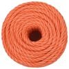vidaXL Arbeitsseil Orange 14 mm 25 m Polypropylen
