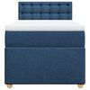 vidaXL Boxspringbett mit Matratze Blau 90x190 cm Stoff