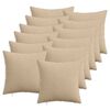 vidaXL Kissenbezug 12 stk. HEERLEN Taupe 40 x 40 cm Cord