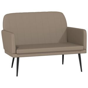vidaXL Sitzbank Cappuccino-Braun 107x80x81 cm Kunstleder