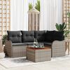 vidaXL Garten-Sofa-Set 5 pcs Grau