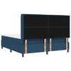 vidaXL LED Boxspringbett mit Matratze Blau 180 x 200 cm Stoff