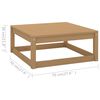 vidaXL 8-tlg Garten-Lounge-Set mit Kissen Honigbraun Massivholz Kiefer