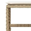 vidaXL 9-tlg. Garten-Essgruppe mit Kissen Beige Poly Rattan