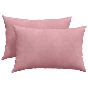 vidaXL Sofakissen 2 St&uuml;ck Rosa 60 x 40 cm Cordstoff