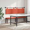 vidaXL H&auml;ngevorderseite Uni Rot-Orange 170 x 55 x 5 cm Cordstoff
