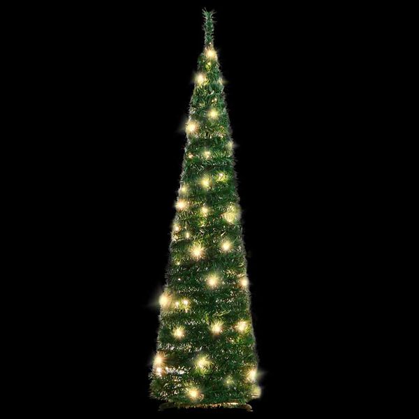 vidaXL Pop-Up-Weihnachtsbaum K&uuml;nstlich 50 LEDs Gr&uuml;n 120 cm