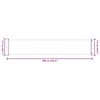 vidaXL Seitenmarkise Ausziehbar 117x600 cm Braun
