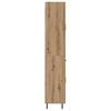 vidaXL Highboard 2 pcs Artisan-Eiche Engineered Wood und Glas