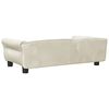 vidaXL Hundebett Creme 95x55x30 cm Samt