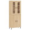 vidaXL Highboard Sonoma-Eiche 69,5x34x180 cm Holzwerkstoff