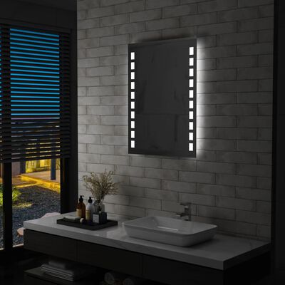 vidaXL Badezimmer-Wandspiegel mit LED 60 x cm | vidaXL.de