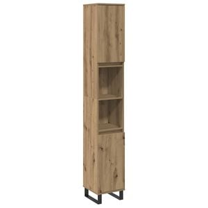 vidaXL Badschrank Artisan-Eiche 30x30x190 cm Holzwerkstoff