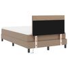 vidaXL Boxspringbett mit Matratze Cappuccino 120 x 190 cm Kunstleder