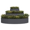 vidaXL Gartenblumentopf Anthrazit 120 x 120 x 20 cm Stahl