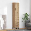 vidaXL Highboard Artisan-Eiche 34,5 x 34 x 180 cm Holzwerkstoff