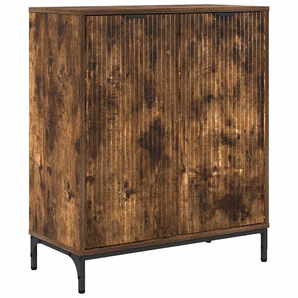 vidaXL Sideboard Ger&auml;ucherte Eiche 69,5 x 33 x 82 cm Holzwerkstoff