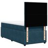 vidaXL Boxspringbett mit Matratze Blau 90x200 cm Samt