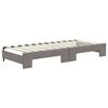 vidaXL Tagesbett Ausziehbar mit Schubladen Taupe 80x200 cm Stoff