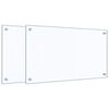 vidaXL K&uuml;chenr&uuml;ckw&auml;nde 2 Stk. Transparent 70x40 cm Hartglas