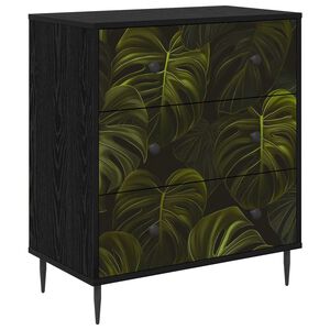 vidaXL Kommode ELBURG Palmblattmuster 66 x 36,5 x 76 cm Holzwerkstoff