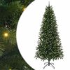 vidaXL K&uuml;nstlicher Weihnachtsbaum mit 300 LEDs Gr&uuml;n 240 cm PE und PVC