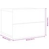 vidaXL Nachttisch Grau Sonoma 40x30x30 cm Holzwerkstoff