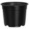 vidaXL Runder Blumentopf 200 stk. Schwarz &Oslash; 10 x 8 cm Kunststoff