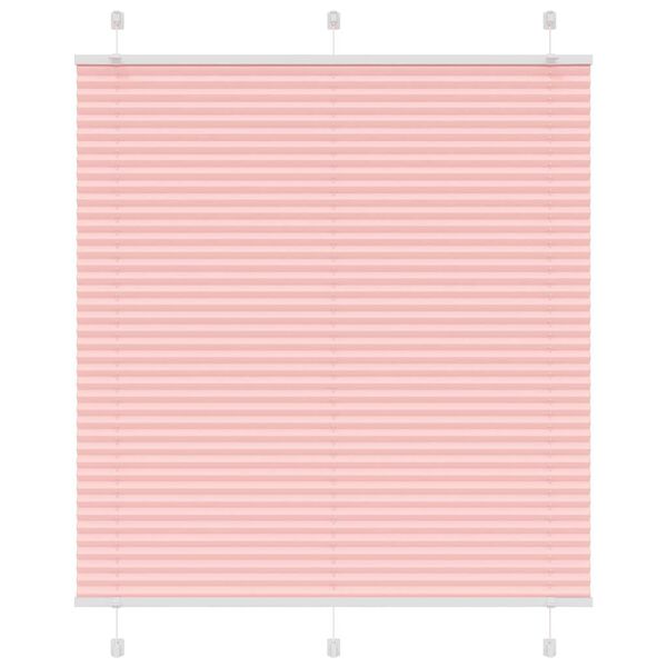 vidaXL Plissee Rosa 120x100 cm Stoffbreite 119,4 cm Polyester
