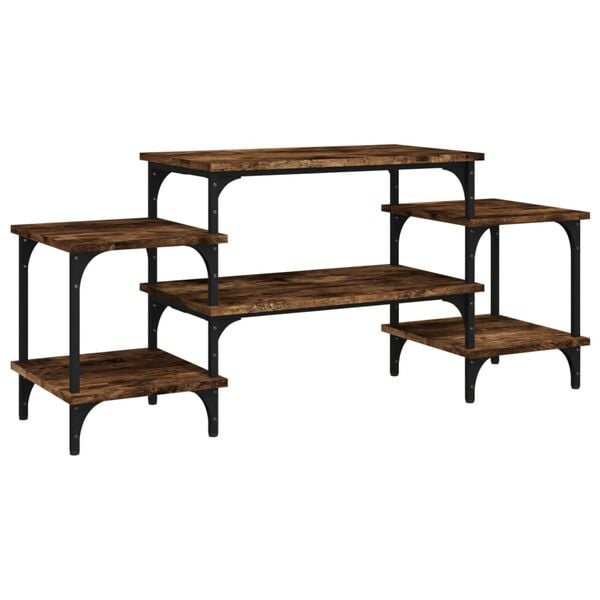 vidaXL TV-Schrank Räuchereiche 117x35x52 cm Holzwerkstoff
