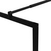 vidaXL Duschwand f&uuml;r Begehbare Duschen mit Hartglas Schwarz 90x195 cm