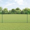 vidaXL Zaun mit Pfosten Gr&uuml;n 1,6 x 10 m Stahl und PVC