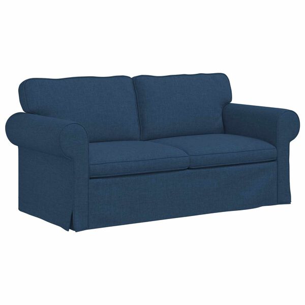 vidaXL Sofa Blau Gesamtabmessungen: 175 x 82 x 80 cm (B x T x H) Samt