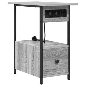 vidaXL Nachttisch Graues Sonoma 60 x 30 x 61 cm Holzwerkstoff