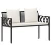 vidaXL B&auml;nke f&uuml;r Outdoor 2 -Seater 116 x 56 x 75 cm Poly-Rattan