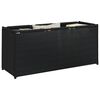 vidaXL Aufbewahrungsbox Schwarz 105x34,5x45 cm Stoff