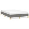 vidaXL Bettgestell ohne Matratze Dunkelgrau 120x190 cm Stoff