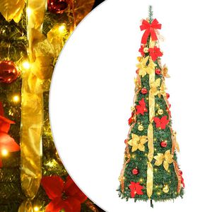 vidaXL Pop-Up-Weihnachtsbaum K&uuml;nstlich 50 LEDs Gr&uuml;n 120 cm