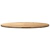 vidaXL Tischplatte 140x60x4 cm Massivholz Eiche Oval