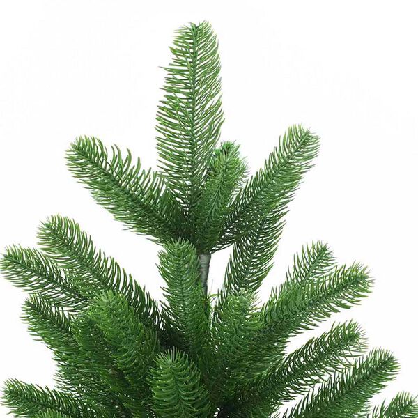 vidaXL K&uuml;nstlicher Weihnachtsbaum mit Beleuchtung & Kugeln 150 cm Gr&uuml;n