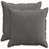 vidaXL Kissenbezug 2 stk. HOUTEN Dunkelgrau 80 x 80 cm Cord