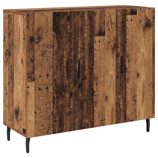 vidaXL Sideboard Altholz 90 x 34 x 80 cm Holzwerkstoff