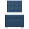 vidaXL Boxspringbett mit Matratze Blau 80x200 cm Stoff