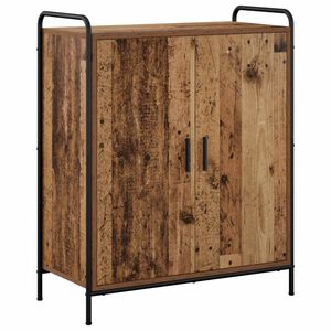 vidaXL Schuhschrank 76 x 36,5 x 93 cm Holzwerkstoff Altholz
